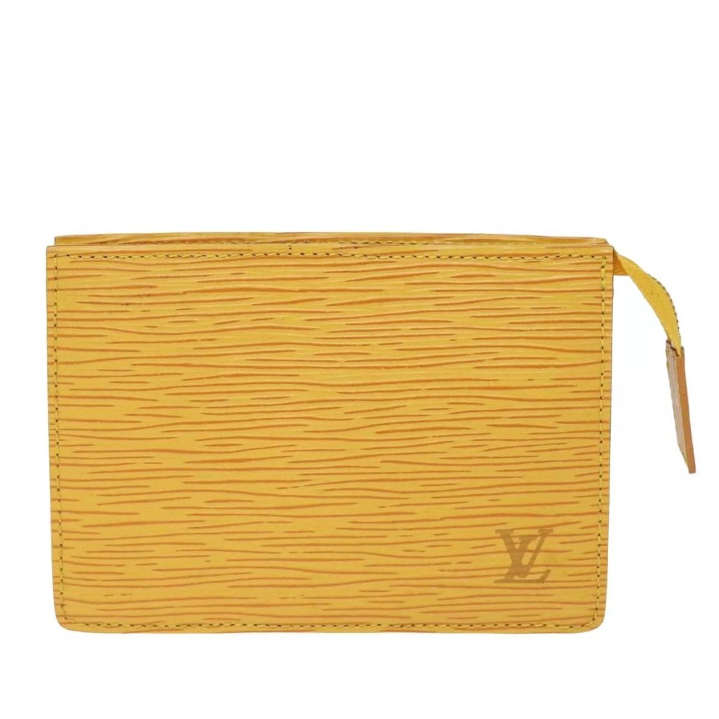 Louis Vuitton Epi Poche Toilette 15 Pouch Yellow Lv Auth